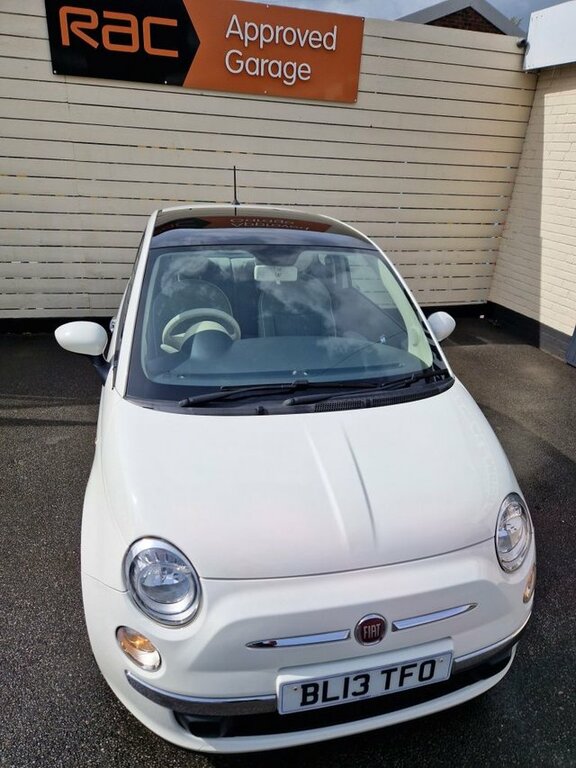 Fiat 500 Hatchback White #9