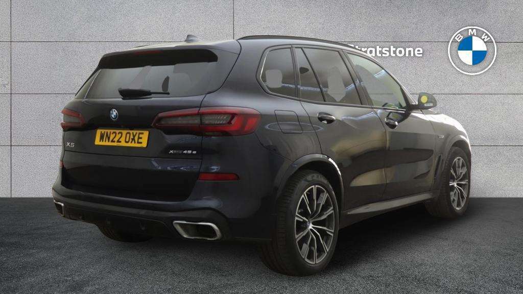 BMW X5 Xdrive45e M Sport 2022 WN22OXE Black #4