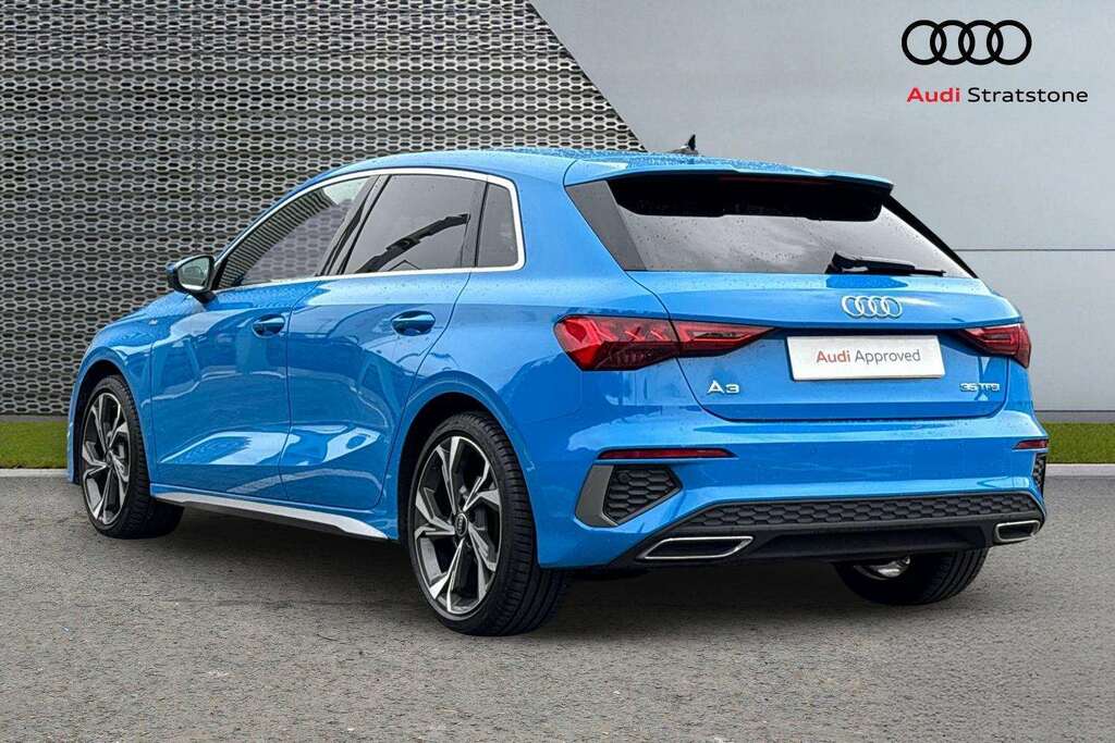 Audi A3 35 Tfsi S Line S Tronic 2023 BP73YJO Blue #3