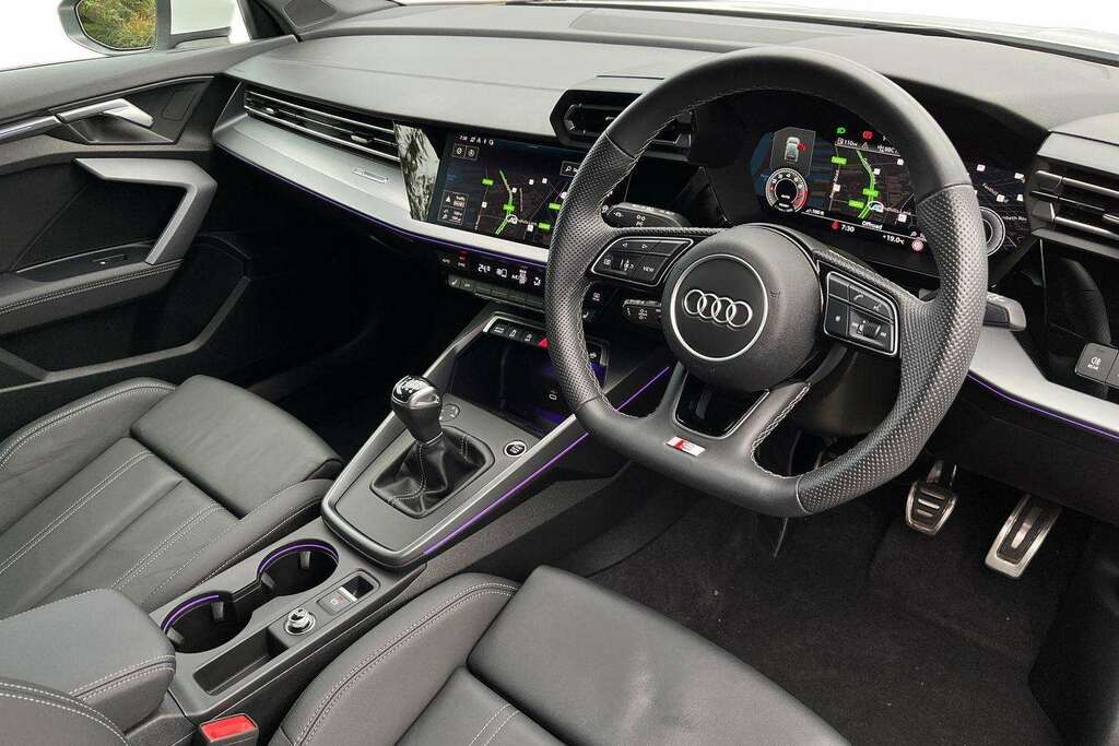 Audi A3 30 Tfsi S Line 2024 DK74VUF White #6