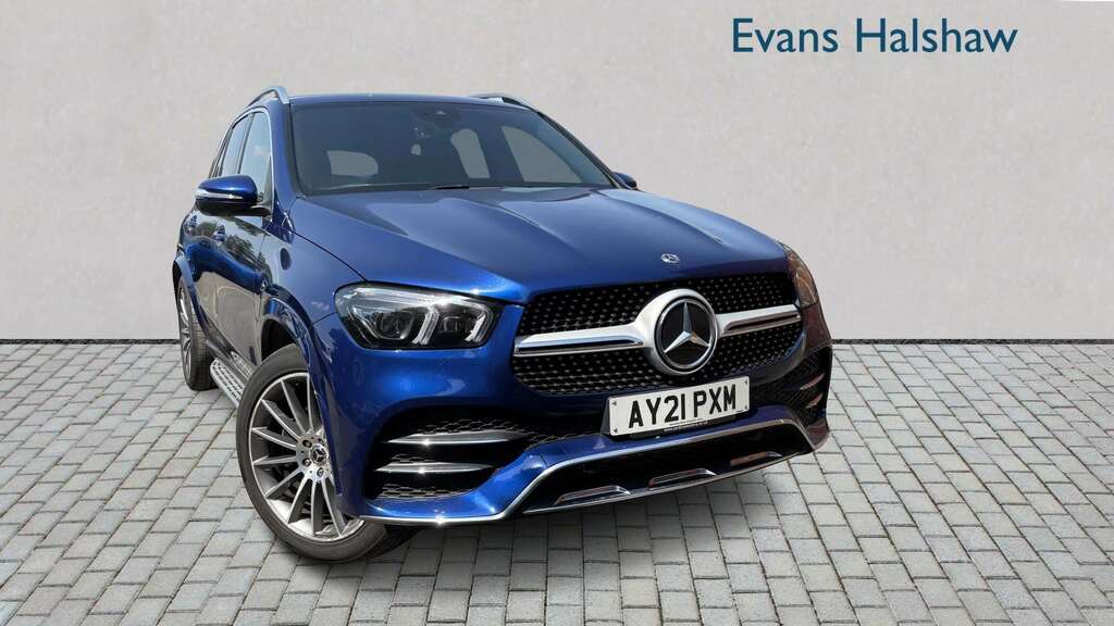Mercedes-Benz GLE Class 300D 4Matic Amg Line Prem 9G-tronic 7 St 202 Blue