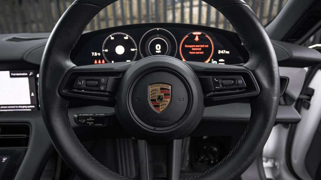 Porsche Taycan 4S White #12