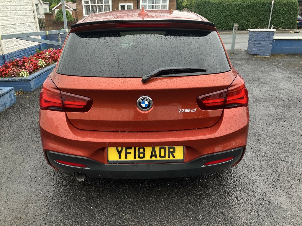 BMW 1 Series Hatchback 2.0 118D M Sport Shadow Edition 3-Door Orange #3
