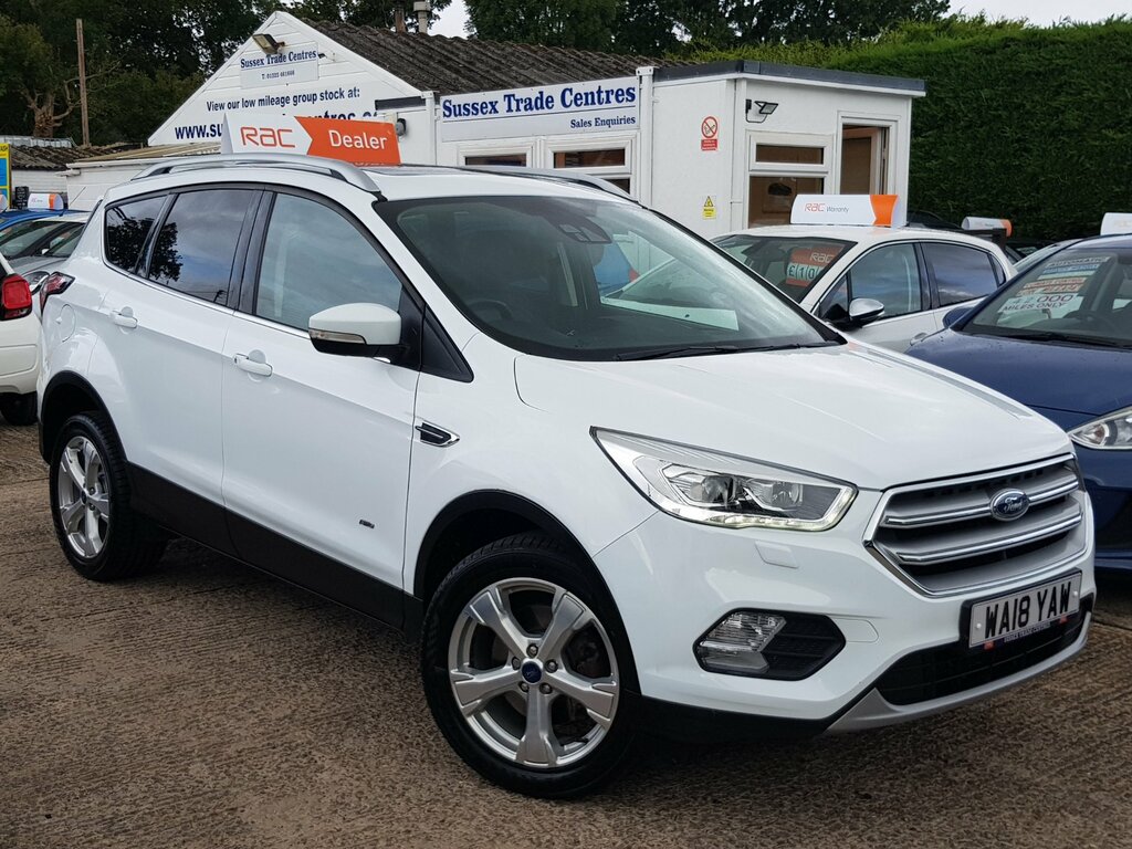 Ford Kuga 1.5T Titanium X Awd - Pan Roof Satnav WA18YAW White #2
