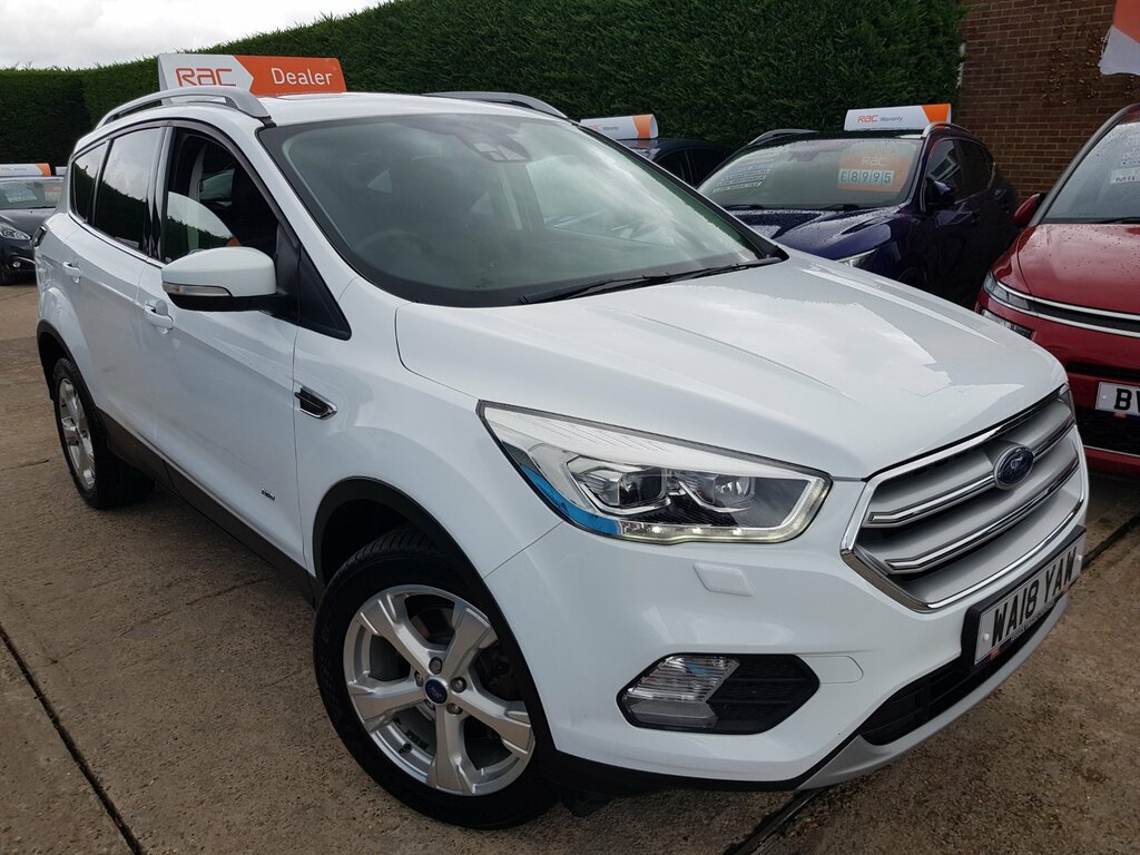 Ford Kuga 1.5T Titanium X Awd - Pan Roof Satnav WA18YAW White #4