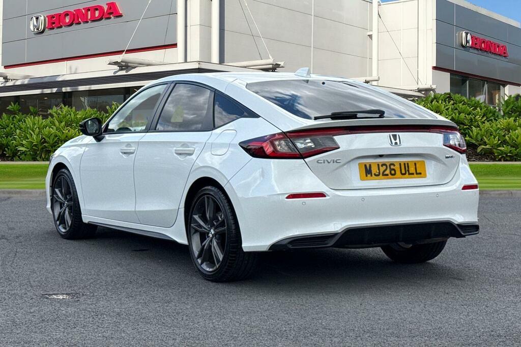 Honda Civic 2.0 H I-mmd Sport Ecvt Euro 6 Ss White #3