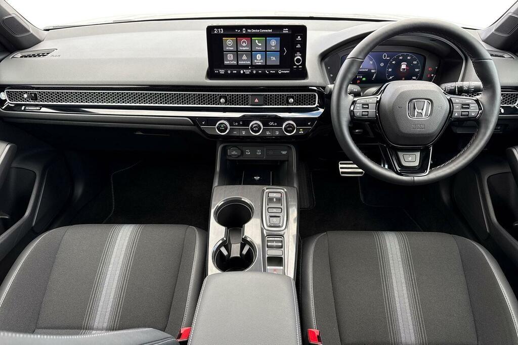 Honda Civic 2.0 H I-mmd Sport Ecvt Euro 6 Ss White #4