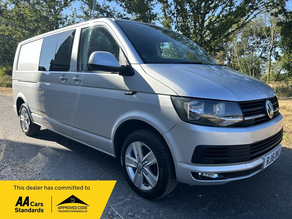 Volkswagen Transporter 2.0 Tdi T32 Bluemotion Tech Highline Kombi Crew Silver