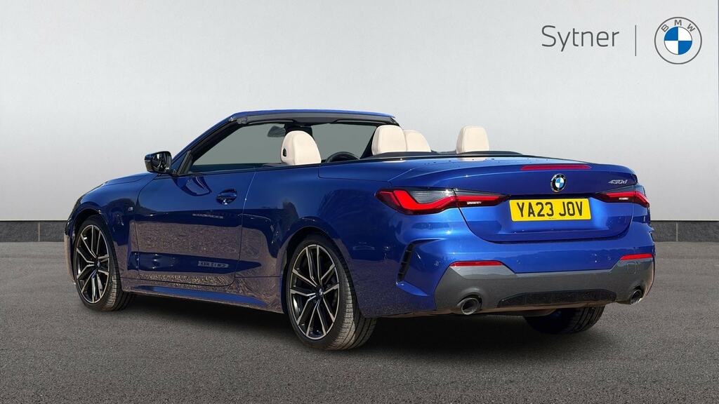BMW 4 Series 430D Mht M Sport Step Pro Pack YA23JOV Blue #4