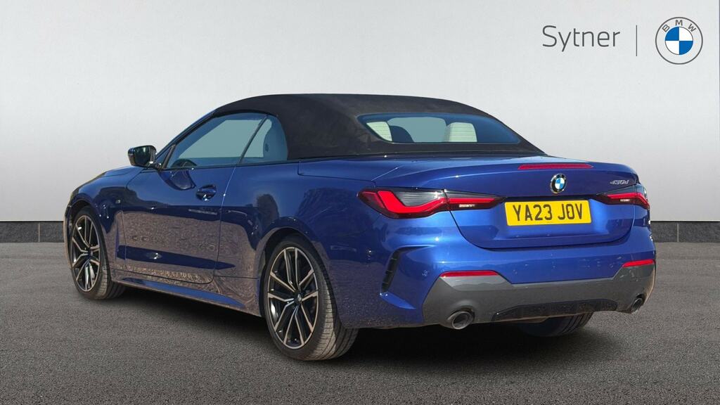 BMW 4 Series 430D Mht M Sport Step Pro Pack YA23JOV Blue #3