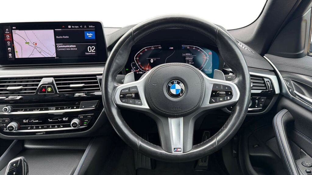 BMW 5 Series 520D Mht M Sport Step GX22NDE Blue #5