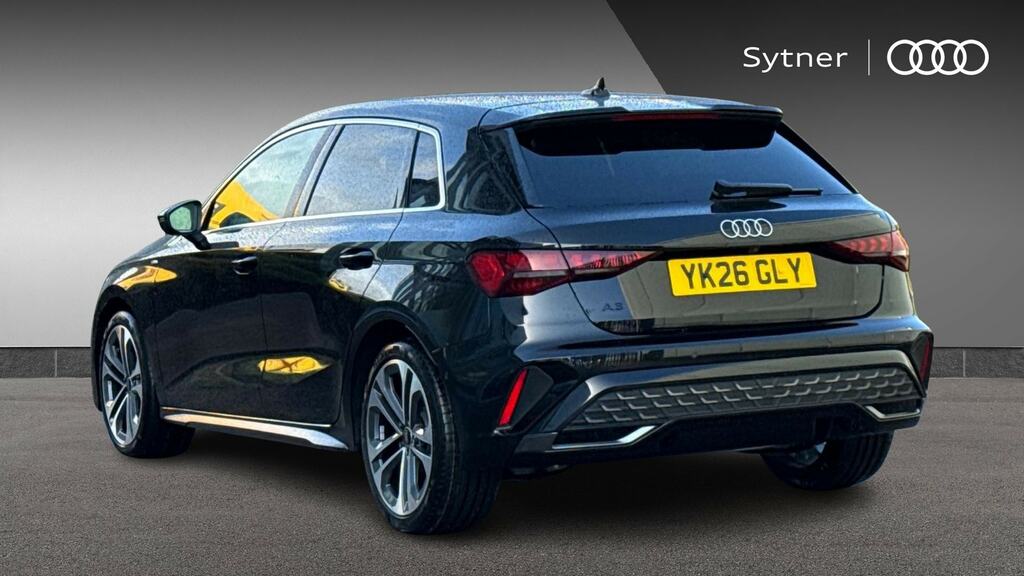 Audi A3 1.5 Tfsi 150 S Line S Tronic Tech Pack YK26GLY Black #3