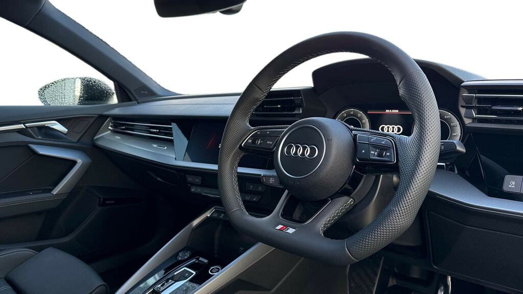 Audi A3 1.5 Tfsi 150 S Line S Tronic Tech Pack YK26GLY Black #6