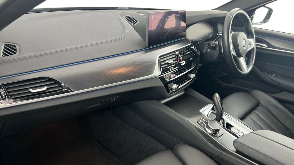 BMW 5 Series Blue #7
