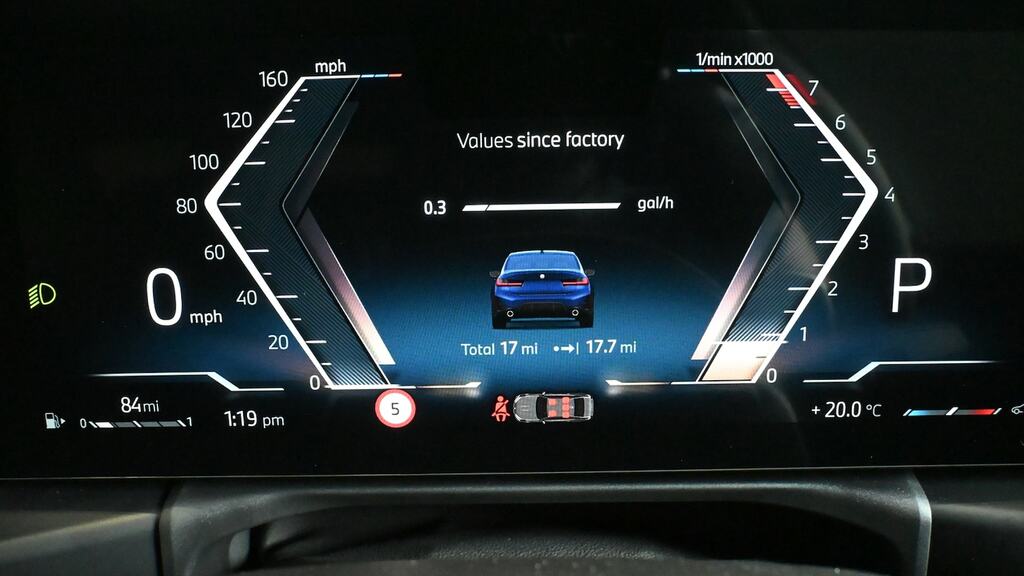 BMW 3 Series 320I M Sport Saloon Blue #9