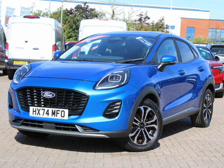 Ford Puma 1.0 Ecoboost Hybrid Mhev Titanium HX74MFO Blue #2