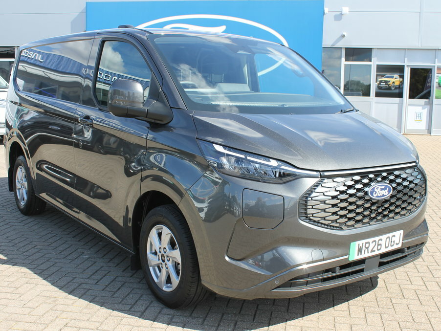 Ford Transit Custom 100Kw 65Kwh H1 Van Limited Grey