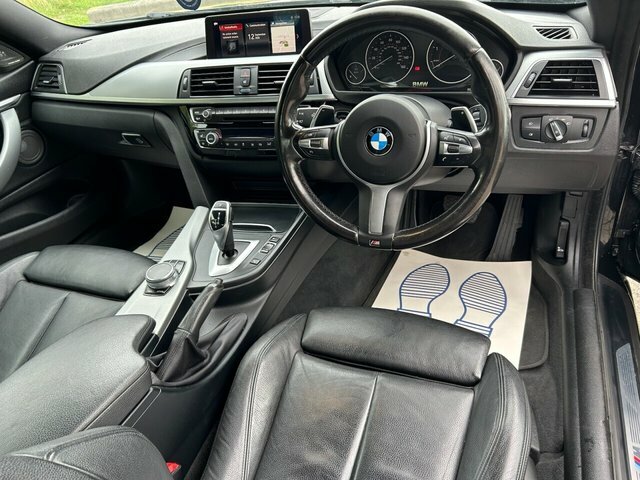 BMW 4 Series Gran Coupe 420D M Sport Coupe Black #3