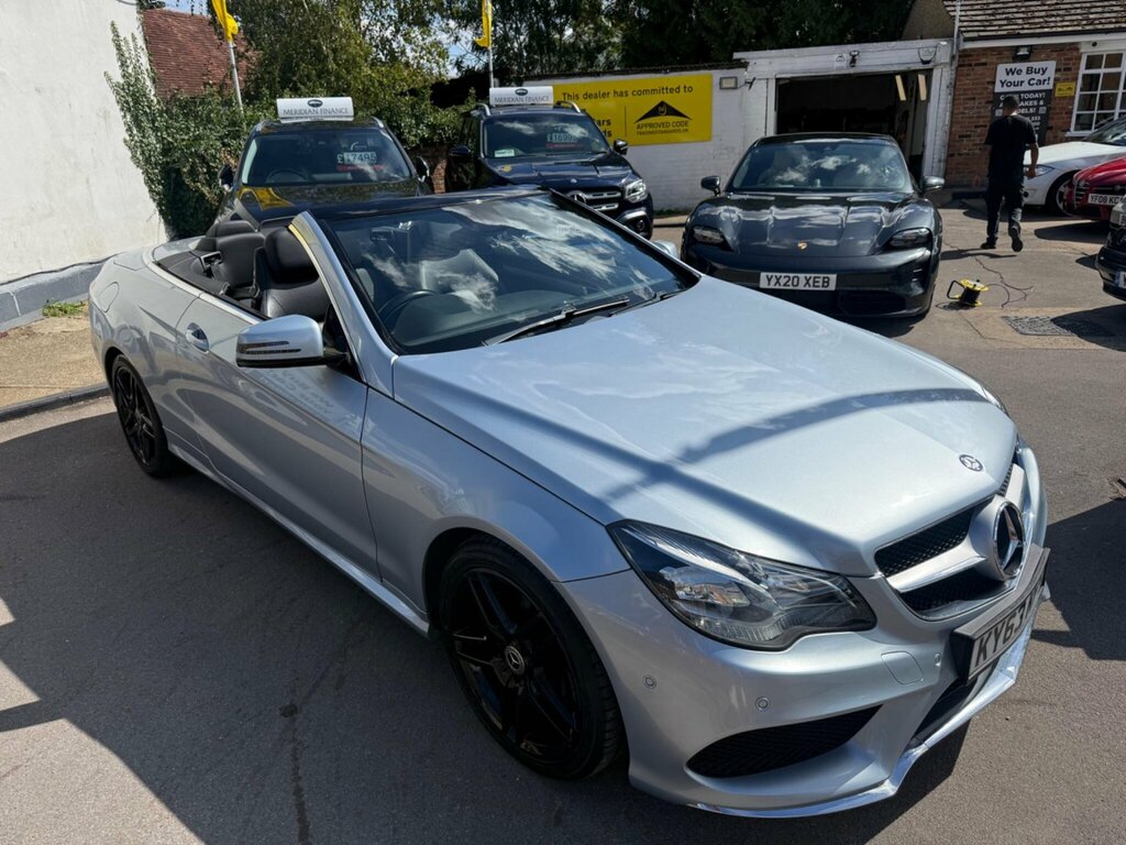 Mercedes-Benz E Class 3.0 E350d V6 Bluetec Amg Sport Cabriolet G-tronic Silver