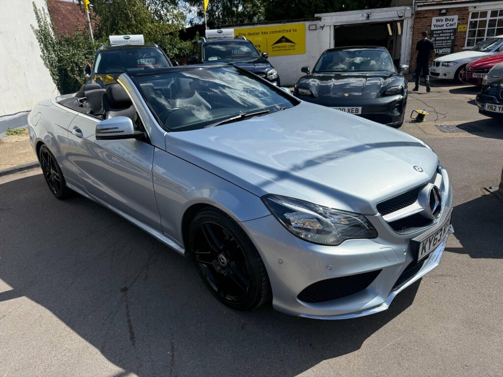 Mercedes-Benz E Class 3.0 E350d V6 Bluetec Amg Sport Cabriolet G-tronic Silver #2