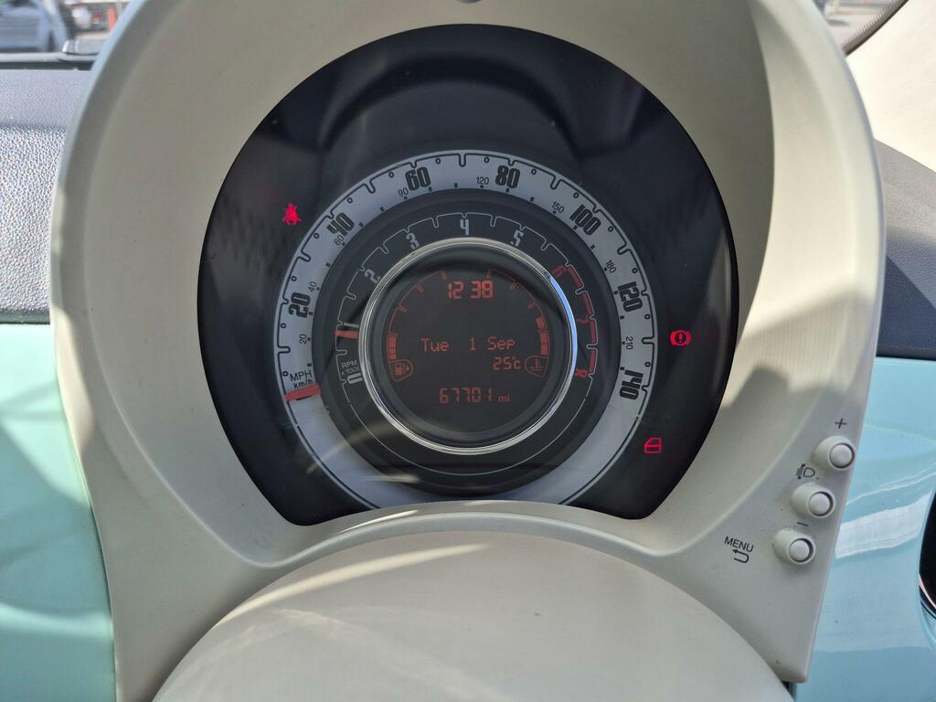 Fiat 500C Red Black #27
