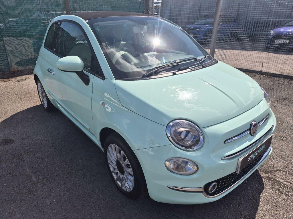 Fiat 500C Red Black #8