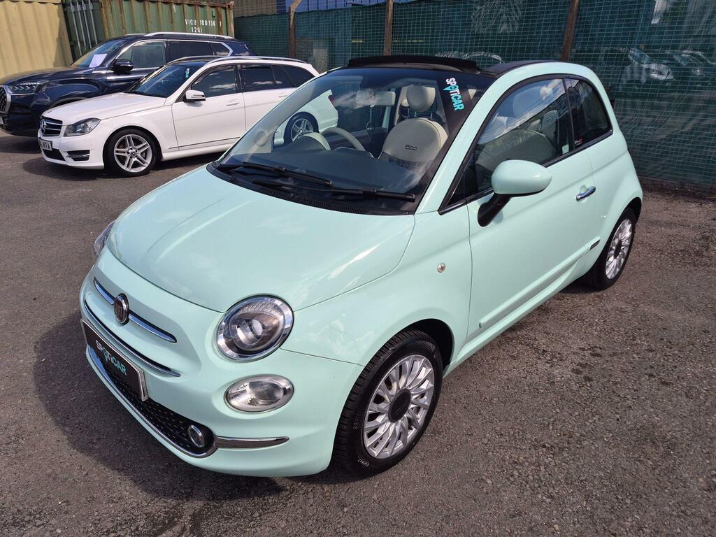 Fiat 500C Red Black #11