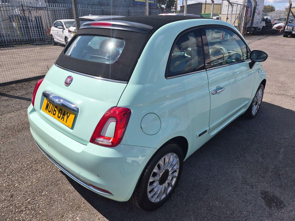 Fiat 500C Red Black #6