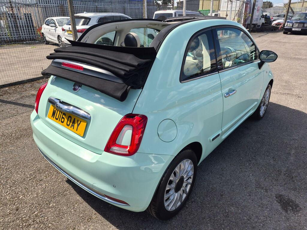Fiat 500C Red Black #13
