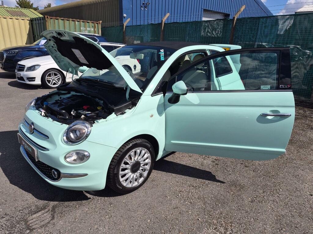 Fiat 500C Red Black #44