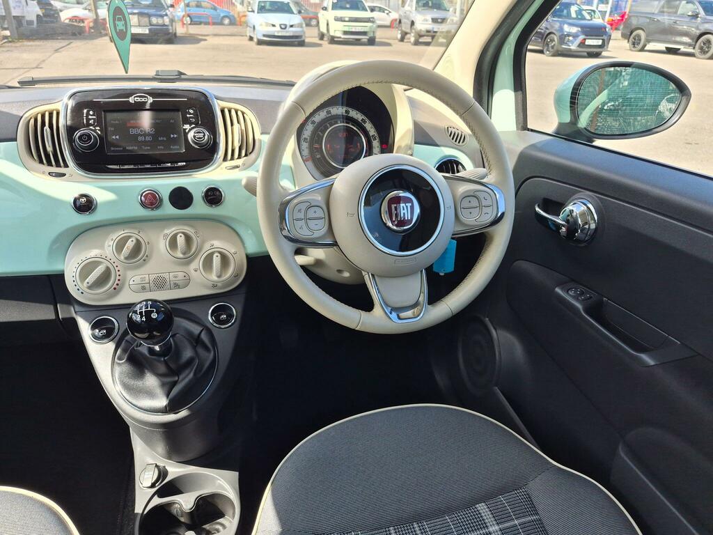 Fiat 500C Red Black #22