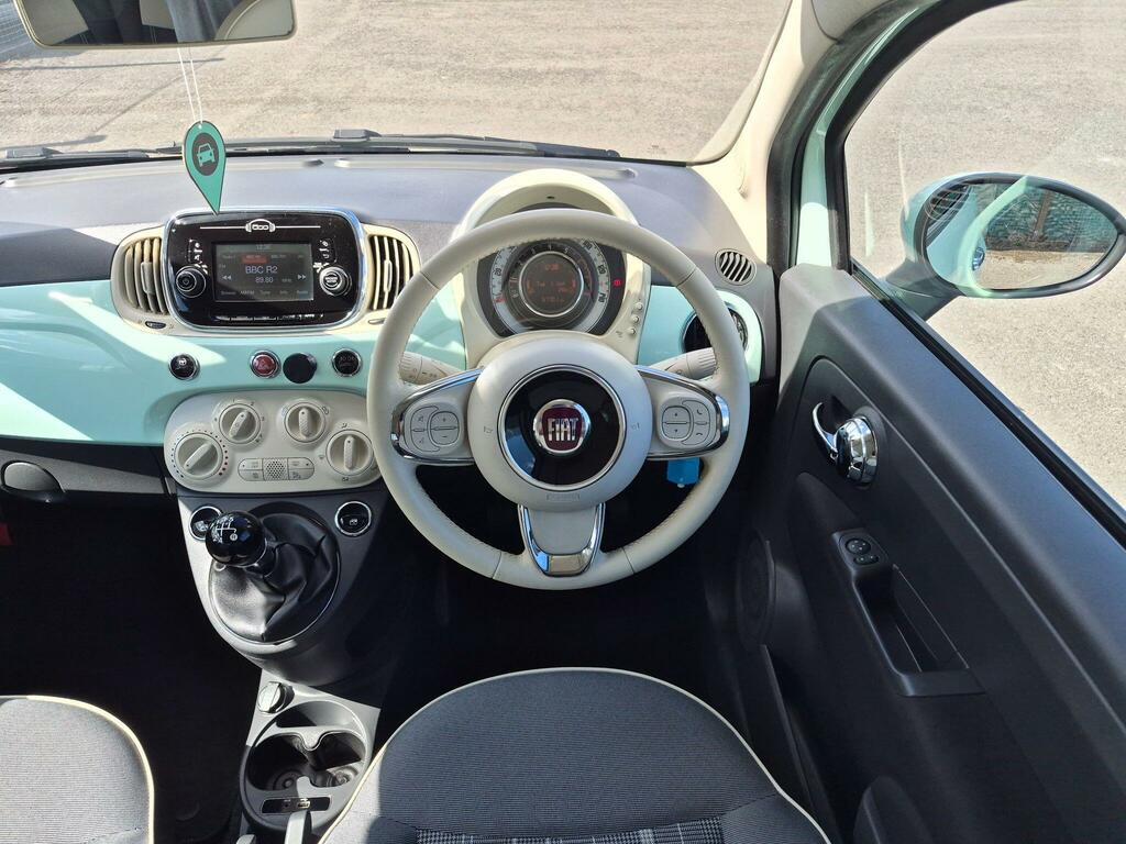 Fiat 500C Red Black #23