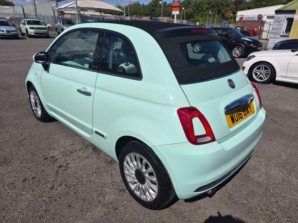 Fiat 500C Red Black #4