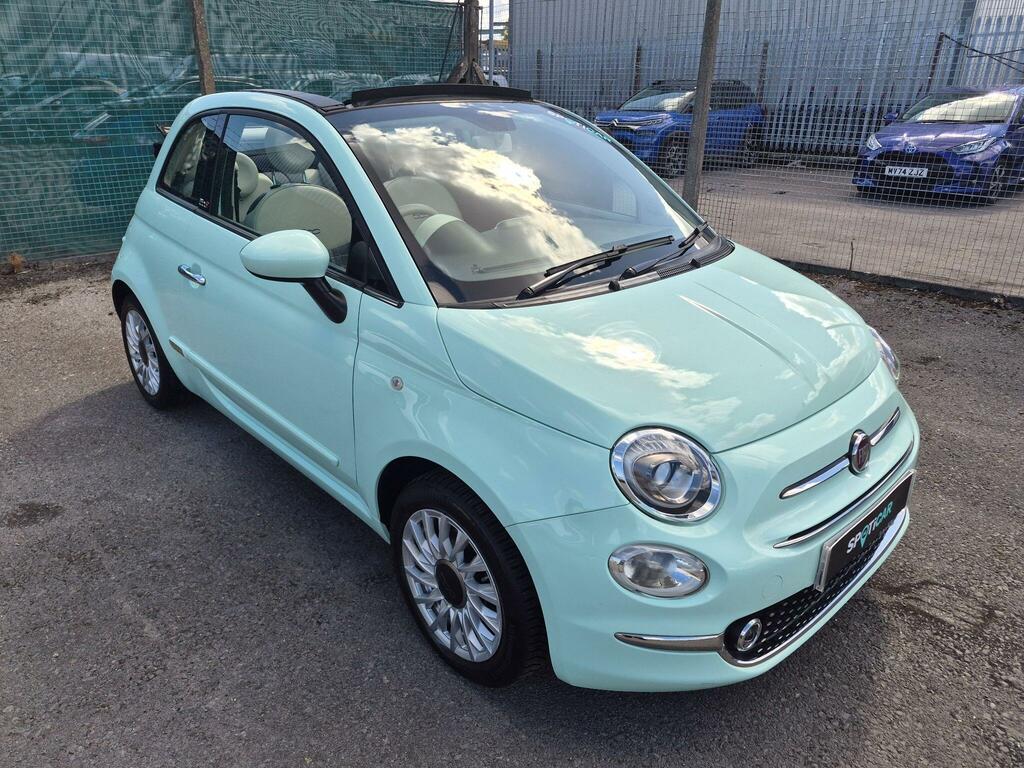 Fiat 500C Red Black #10