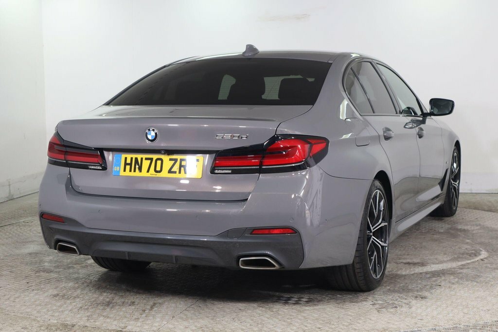 BMW 5 Series White #8