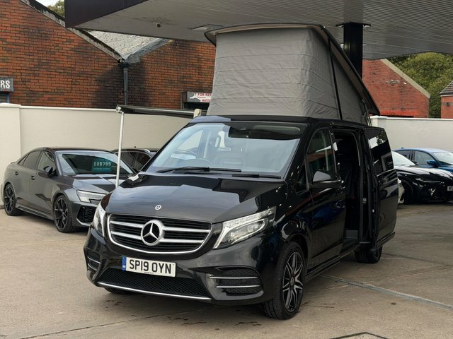 Mercedes-Benz V Class 2019 2.2 V220d Amg Line Marco Polo Horizon G-troni Black #2