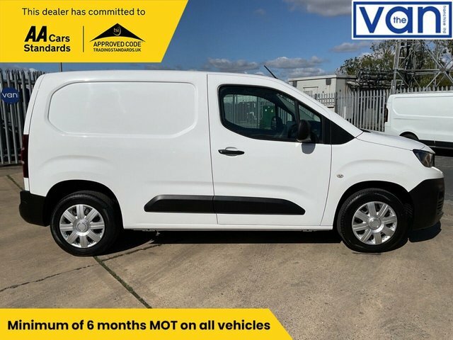 Peugeot Partner 1.5 Bluehdi 1000 Professional Standard Panel Van 5 White #2