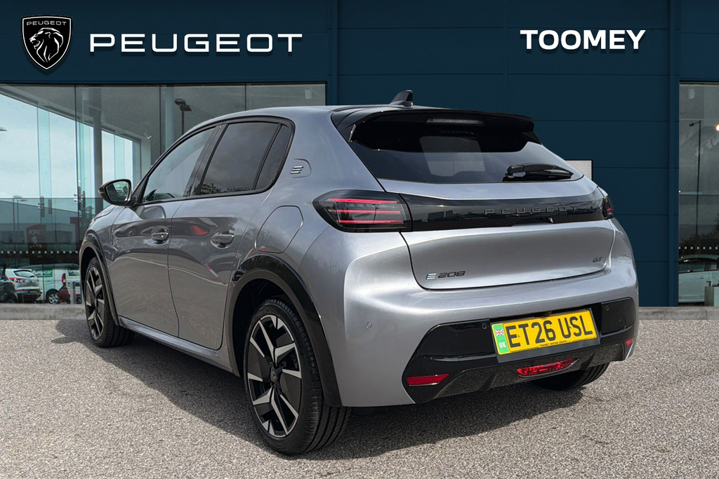 Peugeot e-208 51Kwh Gt Hatchback 11Kw Charger Grey #3