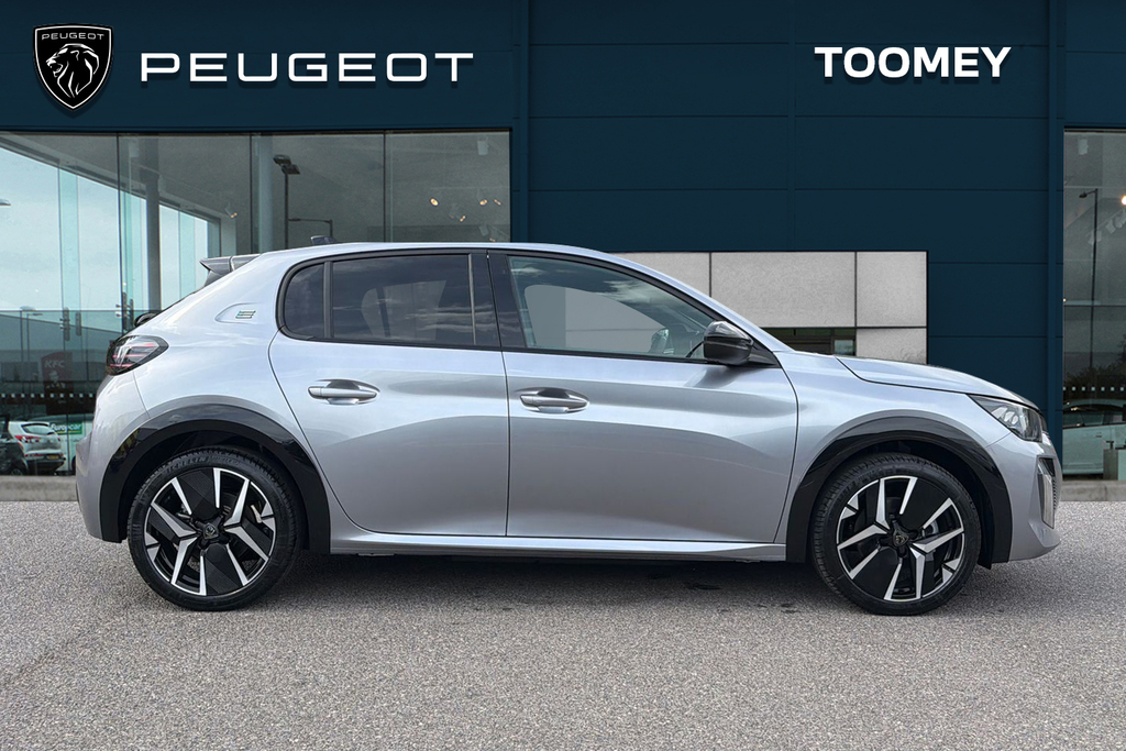 Peugeot e-208 51Kwh Gt Hatchback 11Kw Charger Grey #4