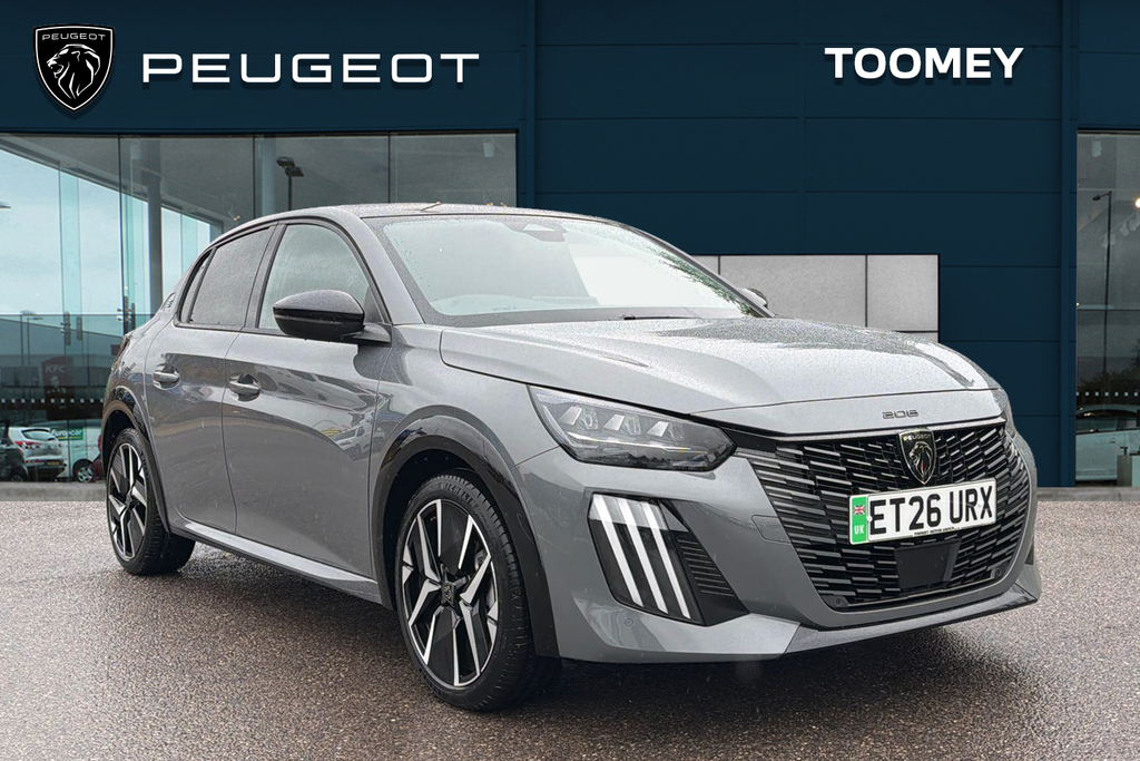 Peugeot e-208 51Kwh Gt Hatchback 11Kw Charger Grey