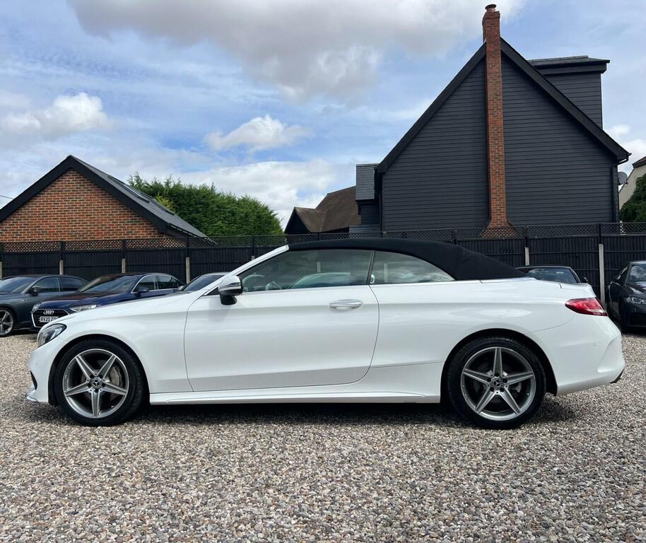Mercedes-Benz C Class 2.0 C200 Amg Line Cabriolet G-tronic Euro 6 Ss White #5