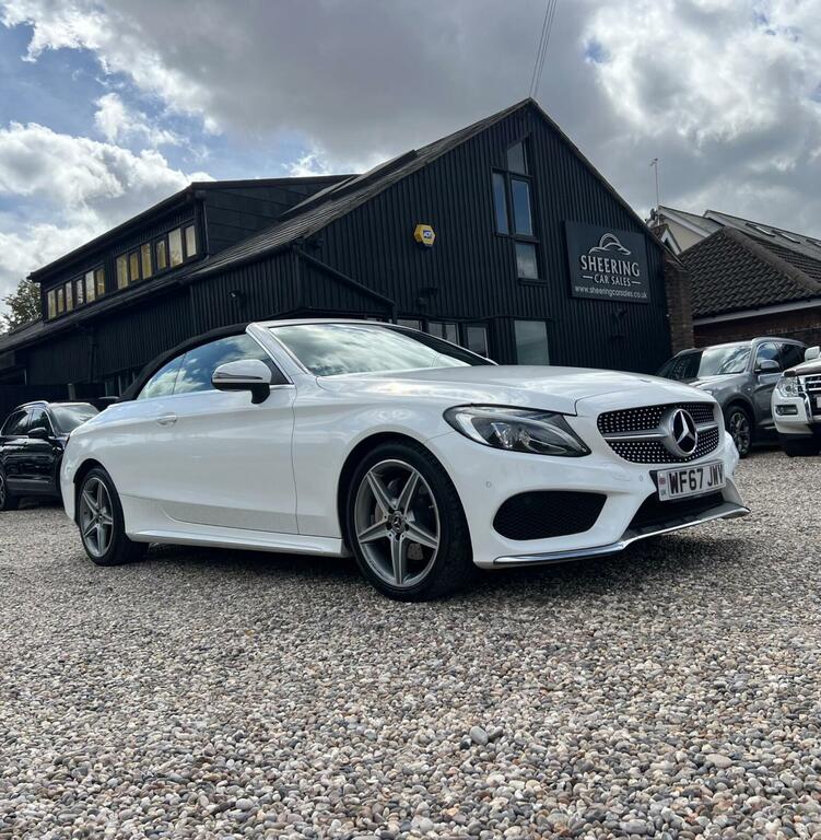 Mercedes-Benz C Class 2.0 C200 Amg Line Cabriolet G-tronic Euro 6 Ss White