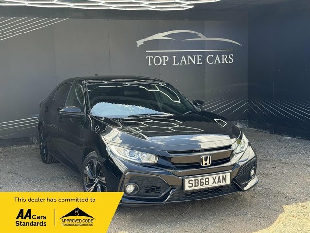 Honda Civic 1.0 Vtec Turbo Sr Euro 6 Ss Black