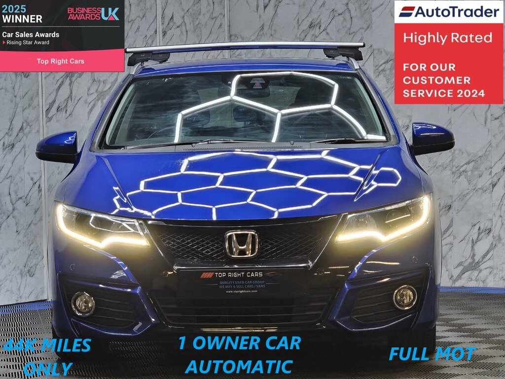 Honda Civic 1.8 I-vtec Sr Tourer Euro 6 Ulez 142 Ps Blue #2