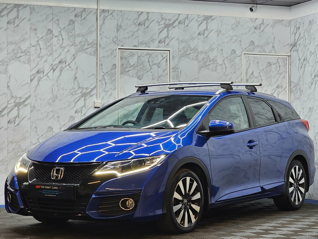 Honda Civic 1.8 I-vtec Sr Tourer Euro 6 Ulez 142 Ps Blue #3