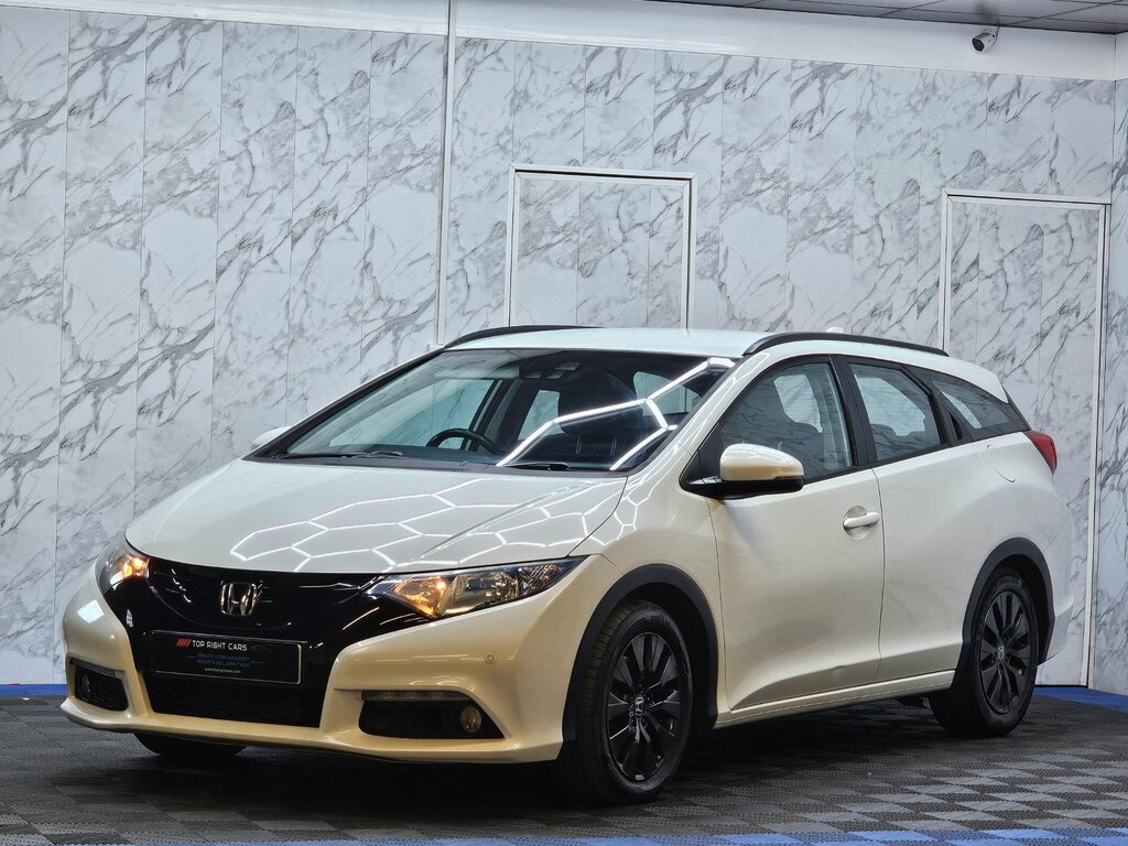 Honda Civic 1.6 I-dtec Se Plus Tourer Ss 120 Ps Diese White #3