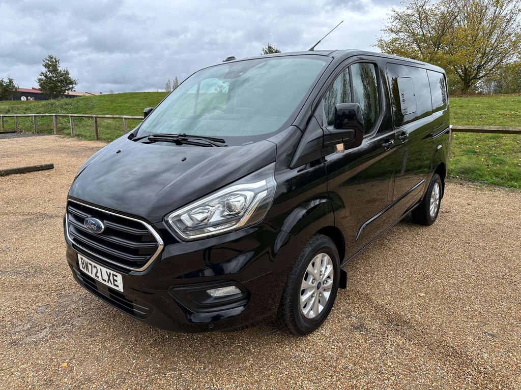 Ford Transit Custom 320 Ecoblue Limited Crew Van L1 H1 Euro 6 Ss BW72LXE Black #3
