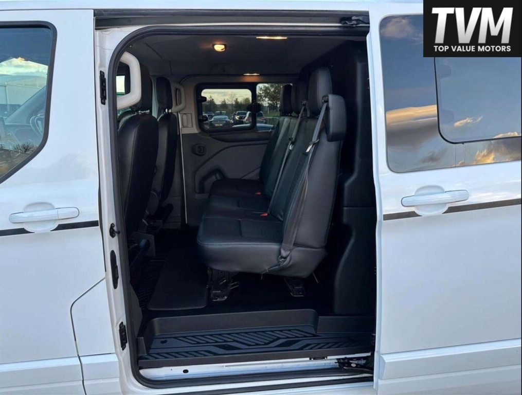 Ford Transit Custom 320 Ecoblue Sport Crew Van L2 H1 Euro 6 Ss LV71UVN White #3