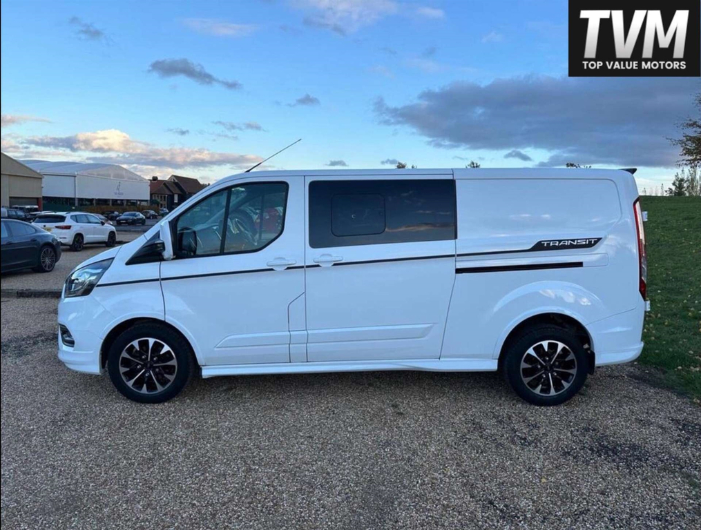 Ford Transit Custom 320 Ecoblue Sport Crew Van L2 H1 Euro 6 Ss LV71UVN White #6