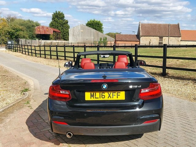 BMW 2 Series 2.0 218D M Sport Convertible Eur Black #6